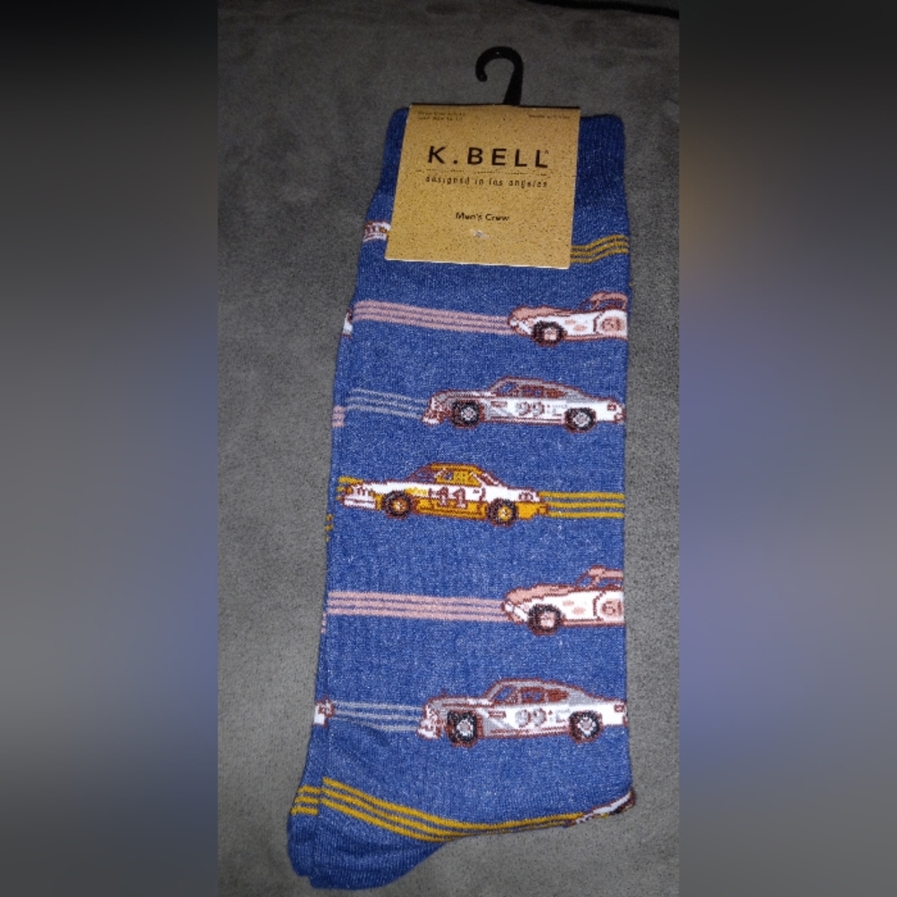 Cars K. Bell men’s crew socks